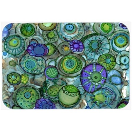 Carolines Treasures Carolines Treasures 8962LCB Abstract in Blues & Greens Glass Cutting Board; Large 8962LCB